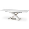 Nowoczesny stół na jednej nodze biały 160x90cm SANDOR 2