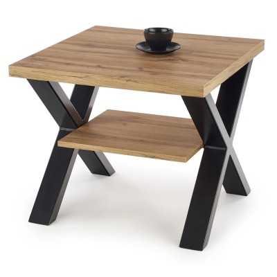 Kwadratowy stolik kawowy w stylu loft VENOM KW Halmar