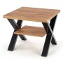 Kwadratowy stolik kawowy w stylu loft VENOM KW Halmar