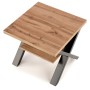 Kwadratowy stolik kawowy w stylu loft VENOM KW Halmar