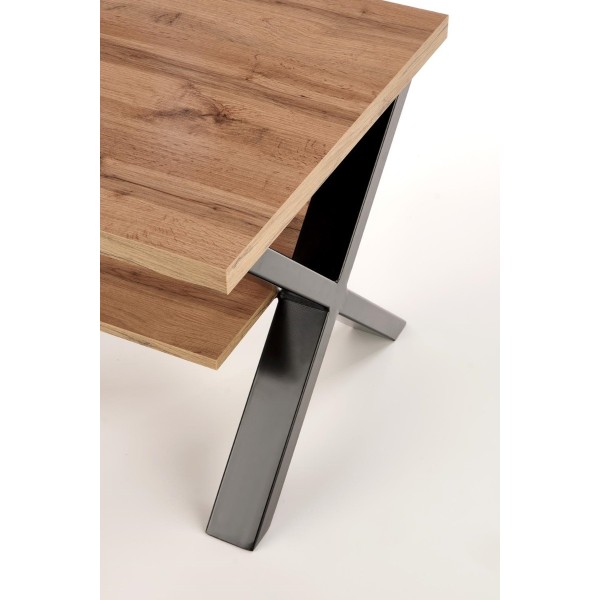 Kwadratowy stolik kawowy w stylu loft VENOM KW Halmar