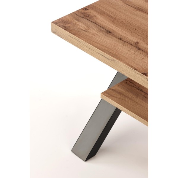 Kwadratowy stolik kawowy w stylu loft VENOM KW Halmar