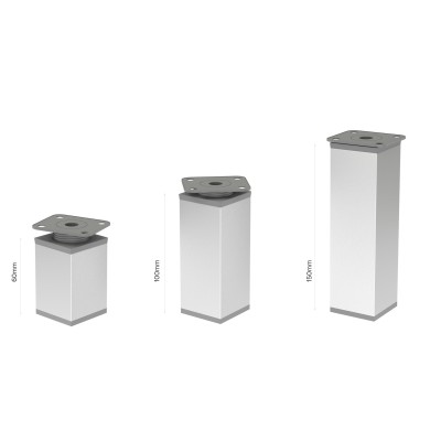 Nóżki meblowe regulowane 10cm aluminium