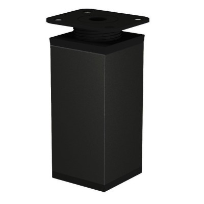 Czarne nóżki kwadratowe regulowane 10 cm