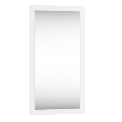 Lustro do przedpokoju białe 100x50 cm - GAMA 12