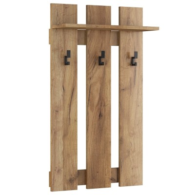 Wieszak na ubrania wiszący 60 cm GAMA 14 dąb craft złoty