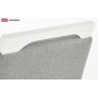 Krzesło tapicerowane szare CLARION biały + Inari 91 szary