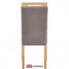 Krzesła tapicerowane drewniane CLARION dąb miodowy + Riviera 91