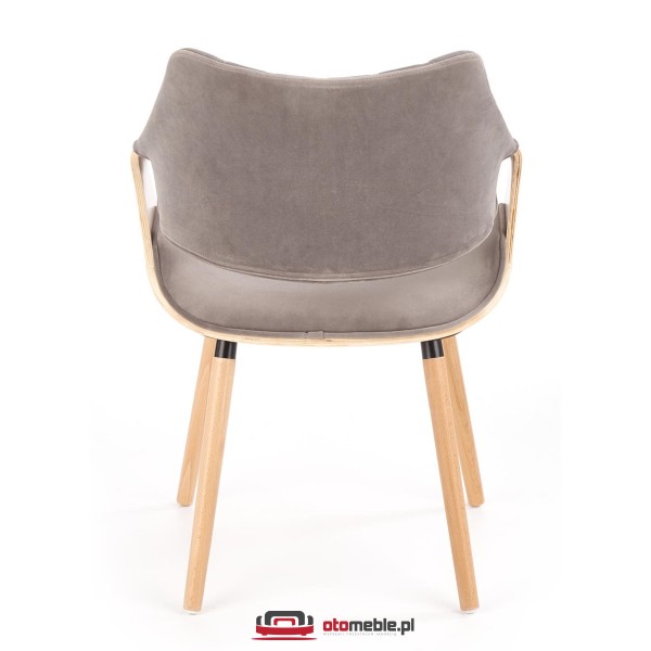 Designerskie krzesło do jadalni K396 jasny dąb + popiel Halmar