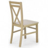 Drewniane krzesło z twardym siedziskiem DARIUSZ 2 dąb sonoma