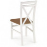 Drewniane krzesła do kuchni DARIUSZ 2 biały + olcha