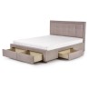 Łóżko tapicerowane z szufladami 160x200 evora halmar