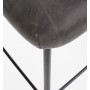Stołki barowe H92 czarny + ciemny popiel Halmar