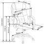 Fotel biurowy ergonomiczny RELAX 2 ciemny popiel Halmar