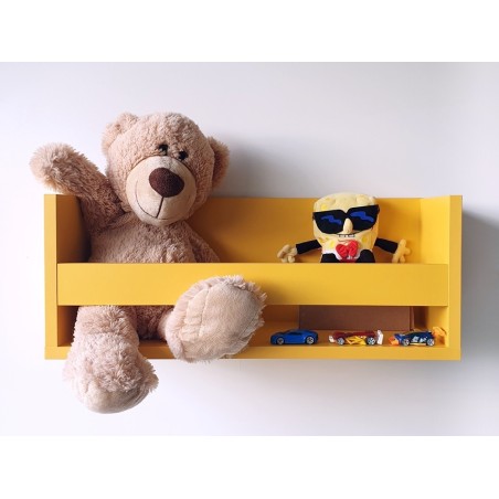 Półki dziecięce na zabawki ALMA 60 cm żółty