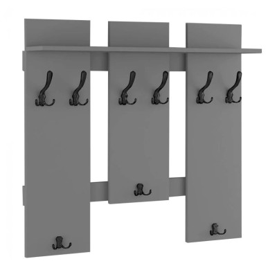 Nowoczesny wieszak na przedpokój 120 cm GAMA 11 jasny grafit (popiel