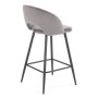 Hoker welurowy szary H96 popiel Halmar
