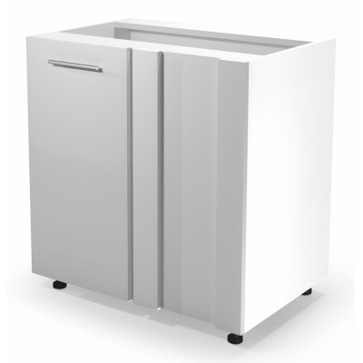 Szafka kuchenna narożna Vento DN-100/82 biały połysk Halmar