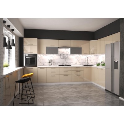 Szafka kuchenna z ociekaczem 60cm VENTO GC-60/72 beżowy połysk Halmar