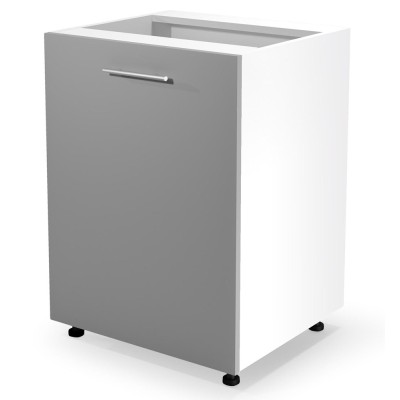 Szafka kuchenna stojąca 60cm VENTO D-60/82 jasny popiel połysk Halmar
