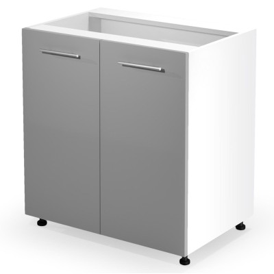 Szafka kuchenna stojąca 80cm VENTO D-80/82 jasny popiel połysk Halmar