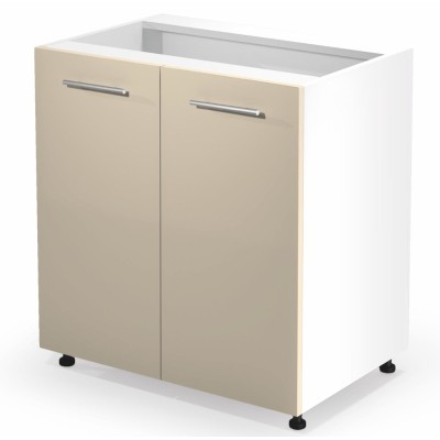 Szafka kuchenna stojąca 80cm VENTO D-80/82 beżowy połysk Halmar