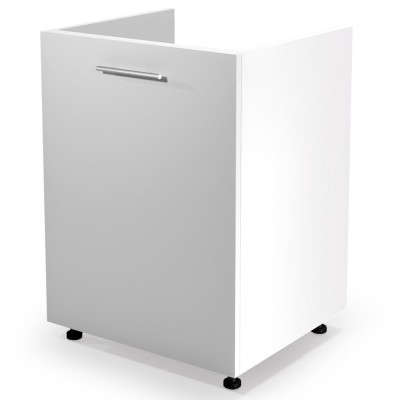 Szafka zlewozmywakowa 60cm VENTO DK-60/82 biały połysk Halmar