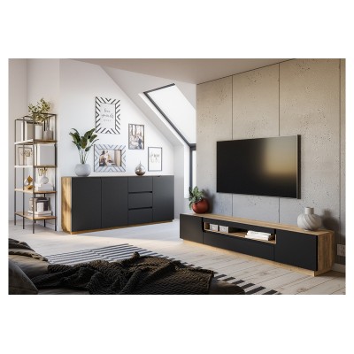 Szafka industrialna loftowa DOZE 200 cm