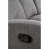 Sofa 3 osobowa z rozkładanymi podnóżkami OSLO 3S ciemny popiel