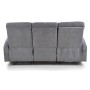 Sofa 3 osobowa z rozkładanymi podnóżkami OSLO 3S ciemny popiel Halmar