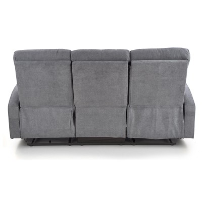Sofa 3 osobowa z rozkładanymi podnóżkami OSLO 3S ciemny popiel Halmar