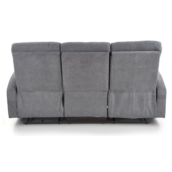 Sofa 3 osobowa z rozkładanymi podnóżkami OSLO 3S ciemny popiel Halmar