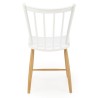 Krzesło kuchenne K419 biały + naturalny