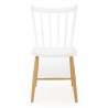 Krzesło kuchenne K419 biały + naturalny