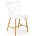 Krzesło kuchenne K419 biały + naturalny Halmar