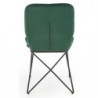 Krzesła welurowe butelkowa zieleń K454