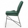 Krzesła welurowe butelkowa zieleń K454