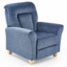 Fotel wypoczynkowy rozkładany BARD ciemny niebieski Halmar