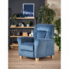 Fotel wypoczynkowy rozkładany BARD ciemny niebieski