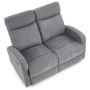 Sofa dwuosobowa z rozkładanym podnóżkiem OSLO 2S ciemny popiel