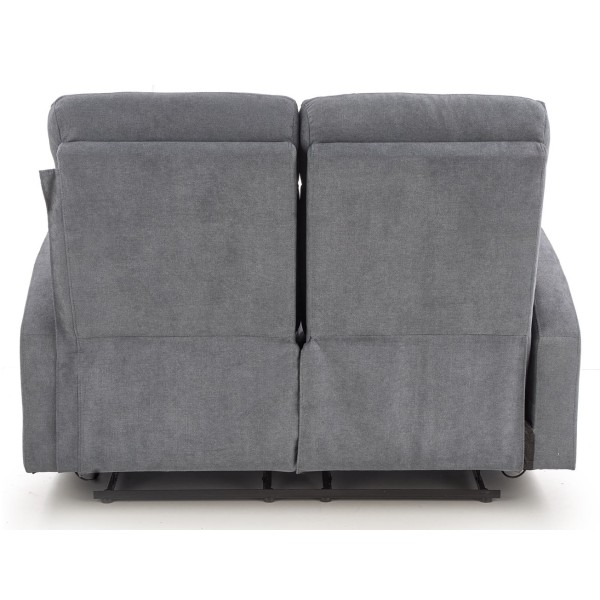 Sofa dwuosobowa z rozkładanym podnóżkiem OSLO 2S ciemny popiel