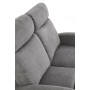 Sofa dwuosobowa z rozkładanym podnóżkiem OSLO 2S ciemny popiel
