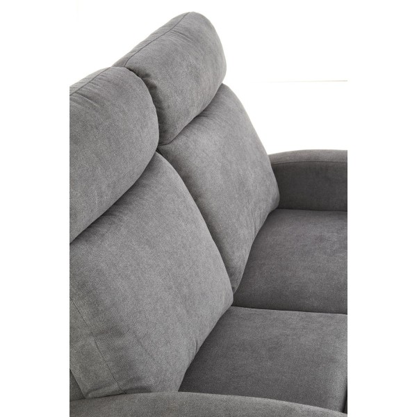 Sofa dwuosobowa z rozkładanym podnóżkiem OSLO 2S ciemny popiel