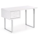 Białe lakierowane biurka na wysoki połysk B30 Halmar
