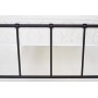Łóżko metalowe czarne 90x200cm LINDA Halmar