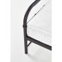 Łóżko metalowe czarne 90x200cm LINDA Halmar