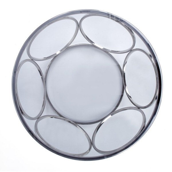Szklana ława VENUS średnica 80cm Halmar