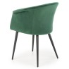 Krzesło kubełkowe zielone K421