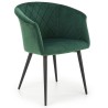 Krzesło kubełkowe zielone K421 Halmar