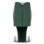 Krzesło na płozach zielone velvet K442 Halmar
